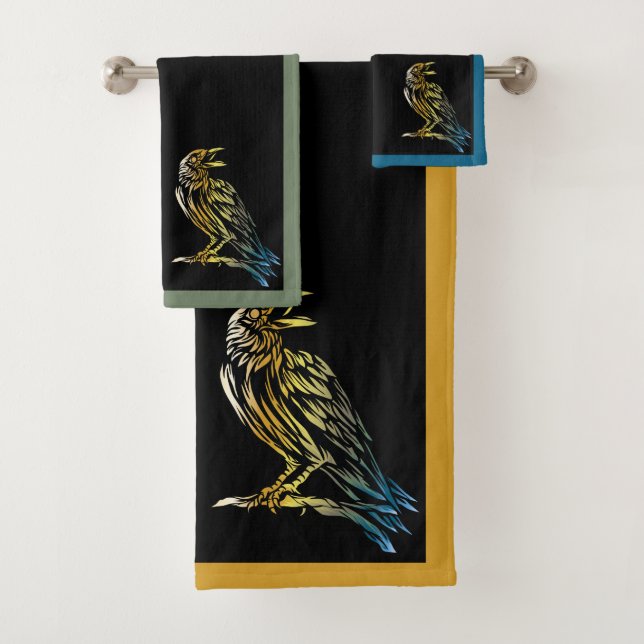 The Raven Bath Towel Set (Insitu)