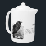 The Raven by Edgar Allen Poe<br><div class="desc">A beautiful vintage engraving of a raven accompanied by the opening from Edgar Allen Poe's "The Raven" from a vintage 1875 children's book. Design copyright © 2012 Vintagerie Ephemera Ye Olde Curio Shoppe.</div>
