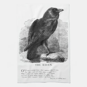 The Raven by Edgar Allen Poe Kitchen Towel