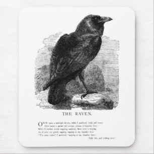 The Raven by Edgar Allen Poe Mouse Pad