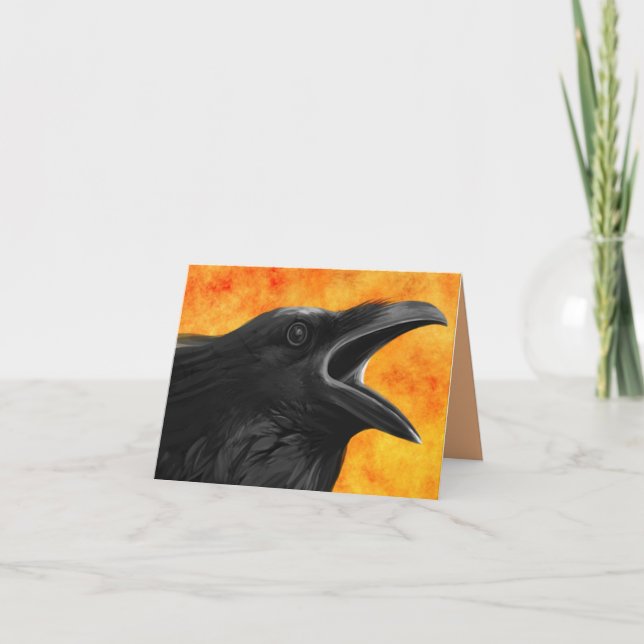 The raven greeting card (Front)
