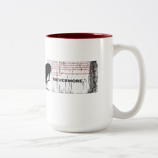 The Raven- Nevermore red Mug (Right)