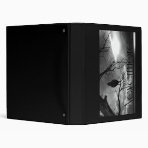 The Raven - Nevermore Sunbeams Tree B&W Binder