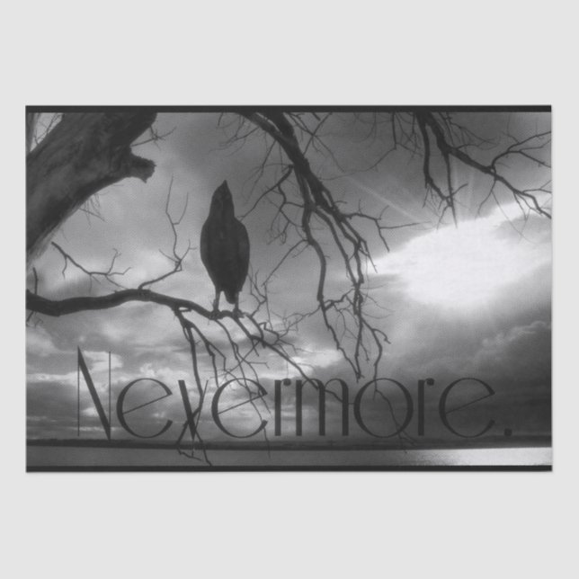 The Raven - Nevermore Sunbeams Tree Tissue Paper (Front)