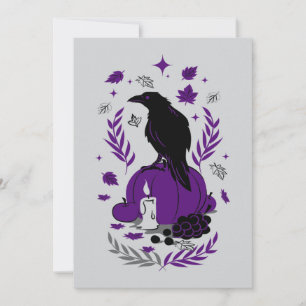 The Raven of Autumn – Gothic Halloween Soirée Invitation