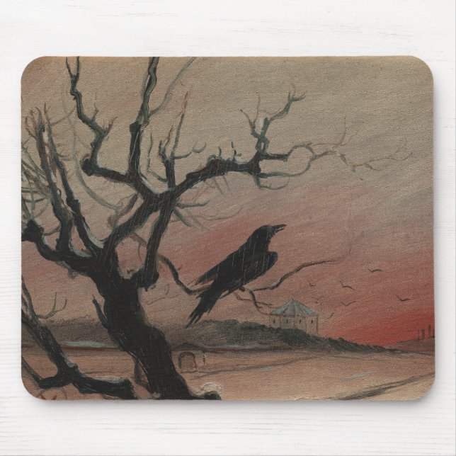The Raven of Karlstejn, 1882 Mouse Pad (Front)