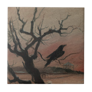The Raven of Karlstejn, 1882 Tile
