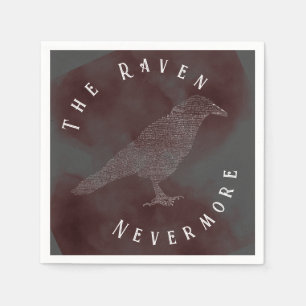The Raven Poem Napkin