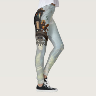 The raven powered by Coffee Leggings