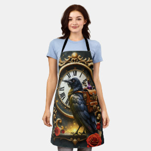The Raven’s Clockwork Delivery  Apron
