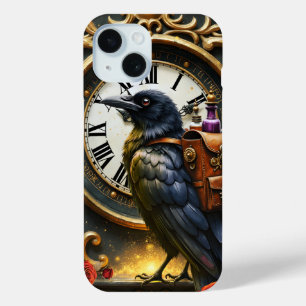 The Raven’s Clockwork Delivery  iPhone 15 Case