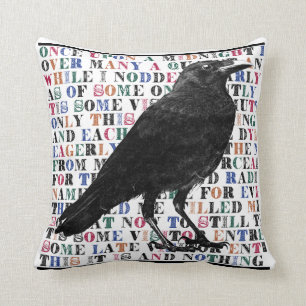 The Raven Throw Pillow