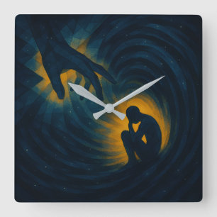 The Reaching God – Timeless Reminder Square Wall Clock