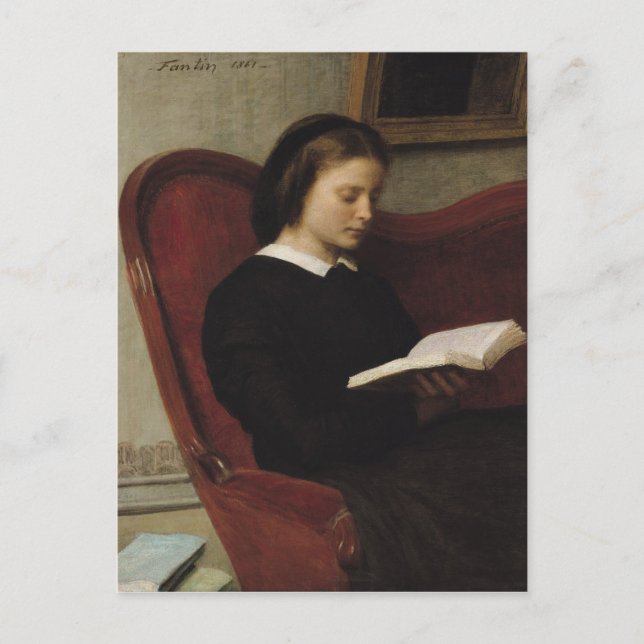 The Reader, 1861 Postcard (Front)