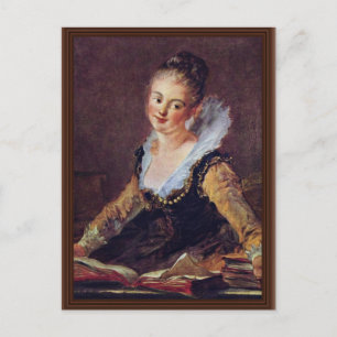 The Reader By Fragonard Jean-Honoré (Best Quality) Postcard