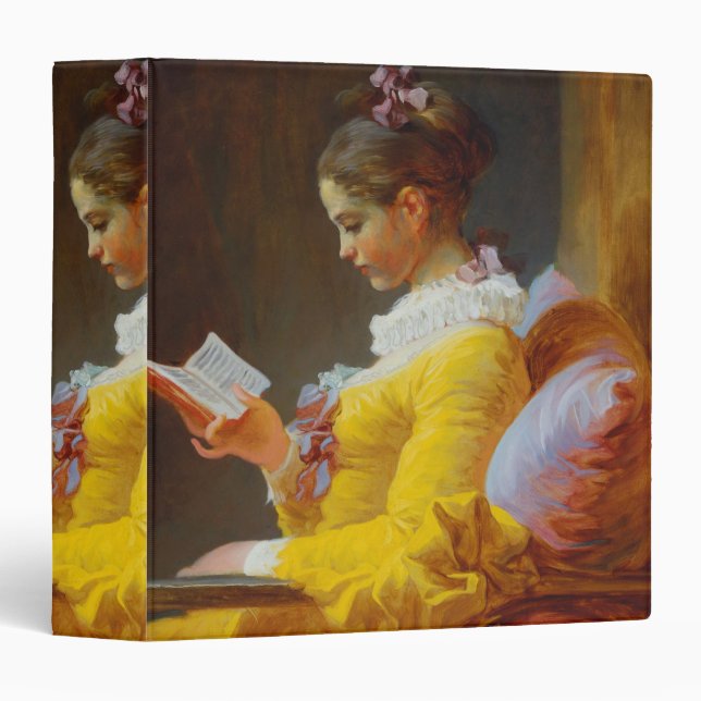 The Reader by Jean-Honore Fragonard Binder (Front/Spine)