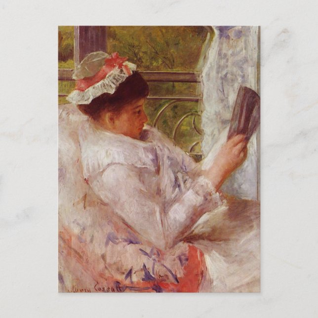 The Reader by Mary Cassatt Postcard (Front)