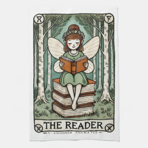 The Reader Fairy Tarot Card Kitchen Towel