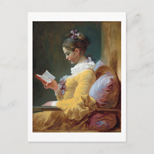 The Reader, Fragonard Postcard (Front)