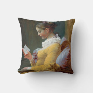 The Reader, Fragonard Throw Pillow