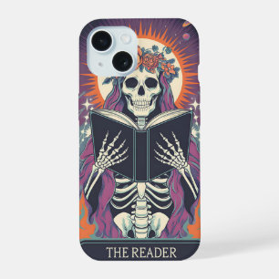 The Reader: Mystical Skeleton Tarot  iPhone 15 Case