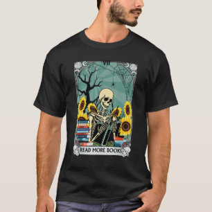 The Reader Tarot Card Skull Witchy Stuff Mystical  T-Shirt