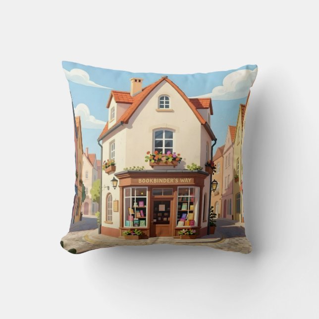 The Reading Corner -  Throw Pillow (Front)