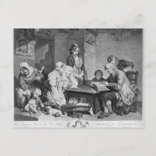 The Reading of the Bible Postcard
