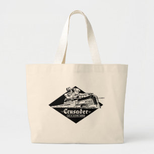 The Reading Railroad Crusader Streamliner Large Tote Bag