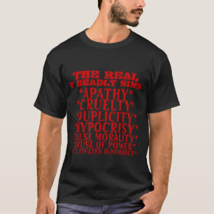 The Real 7 Deadly Sins Dark T-shirts & Shirts