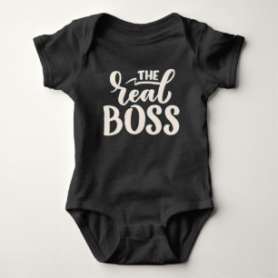 The Real Boss (The Boss) Matching Mommy & Me Baby Bodysuit