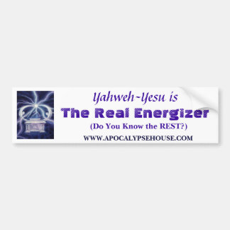 The Real Energizer, Yahweh-Yesu Bumper Sticker