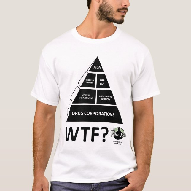 THE REAL FOOD PYRAMID T-SHIRT (Front)
