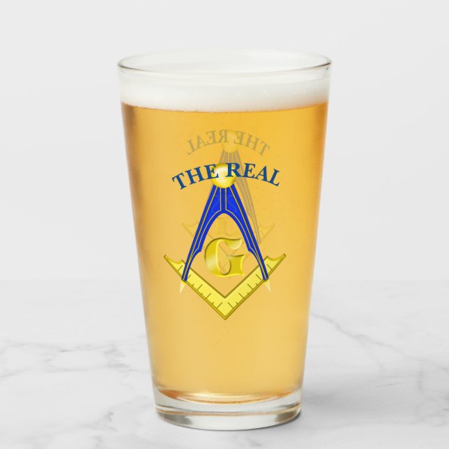 The Real G Masonic Glass (Front Filled)