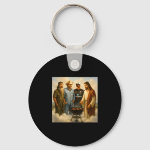 The Real Gang Meet Up In Heaven Phil Funny Meme Bb Keychain