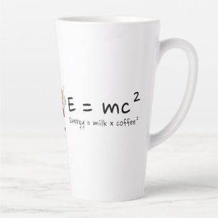 The Real Law of Energy Coffee Physics 101 Einstein Latte Mug