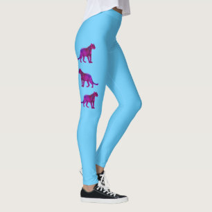 The Real Magenta Panthers Leggings