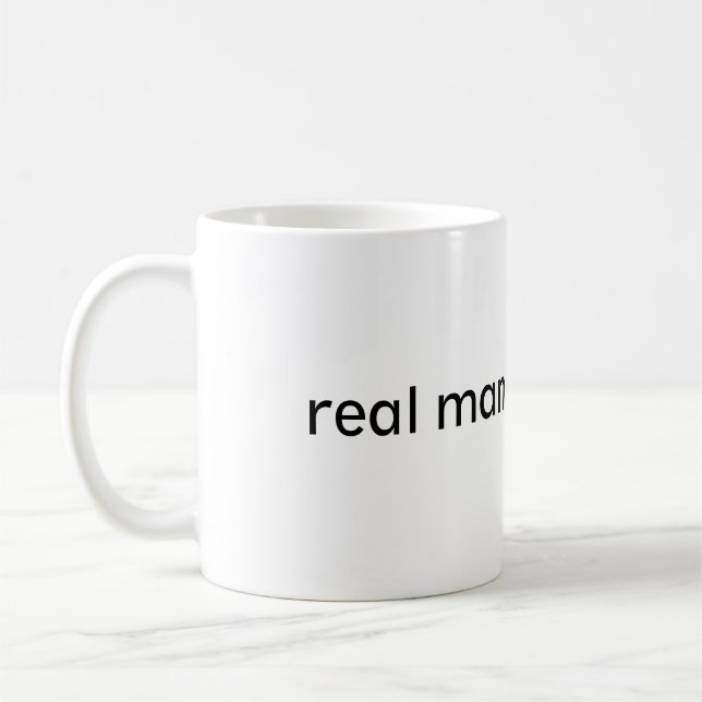 The Real Man Mug - An Official RW Product (Left)