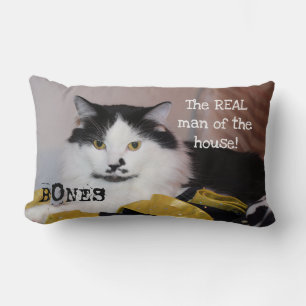 The Real man of the house-Cat- Lumbar Pillow