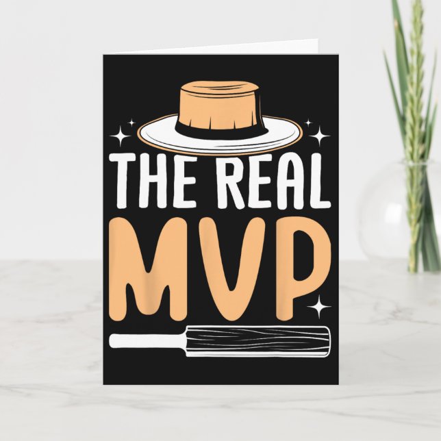 The Real Mvp Cricket  Card (Front)
