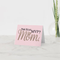 The Real MVP – Mom | Minimalist Blush Pink 