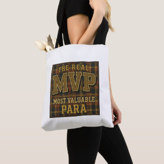 The Real MVP: Most Valuable Para Custom Tote Bag
