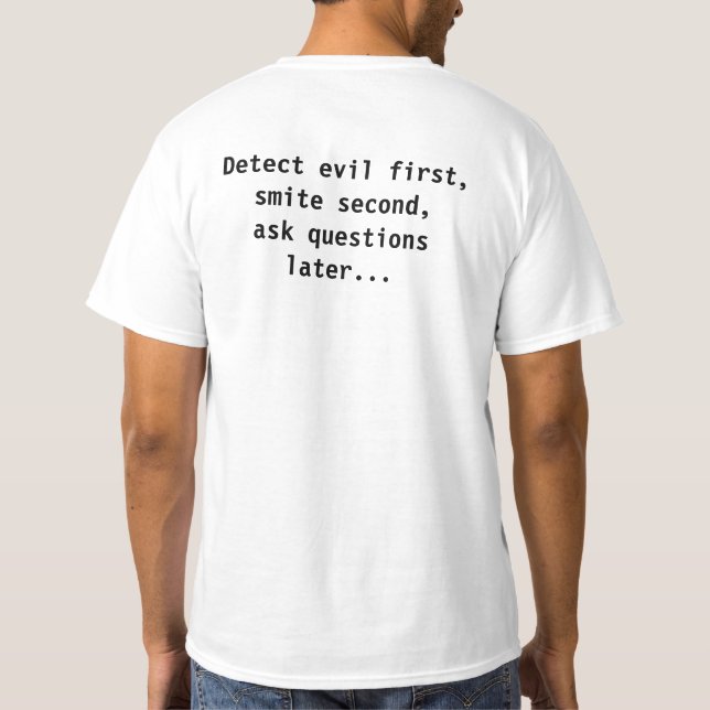 The real paladin T-Shirt (Back)