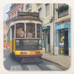 The Real Portugal-Lisbon Square Paper Coaster