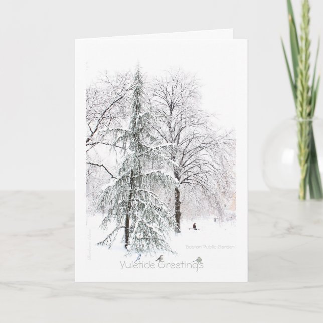 The real "present" is presence: Holiday Yuletide Card (Front)