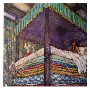 “The Real Princess” by Edmund Dulac Tile