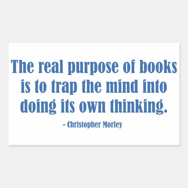 The Real Purpose of Books Sticker (Front)