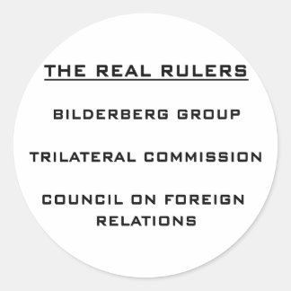 The Real Rulers Classic Round Sticker