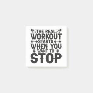 The Real Workout Strat When You Want To Stop Gift Post-it Notes