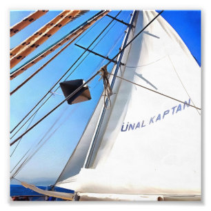 The Realist Adjusts The Sails Nautical Art Photo Print